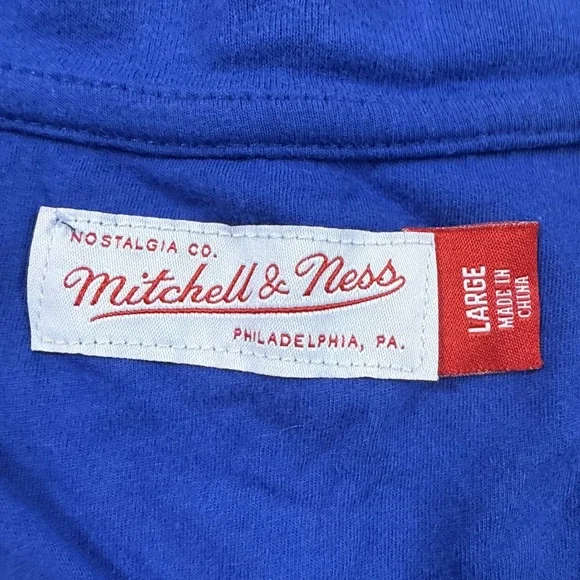 Atlanta Braves Mitchell Ness Cooperstown 3/4 Sleeve Henley Shirt Large - Picture 5 of 8